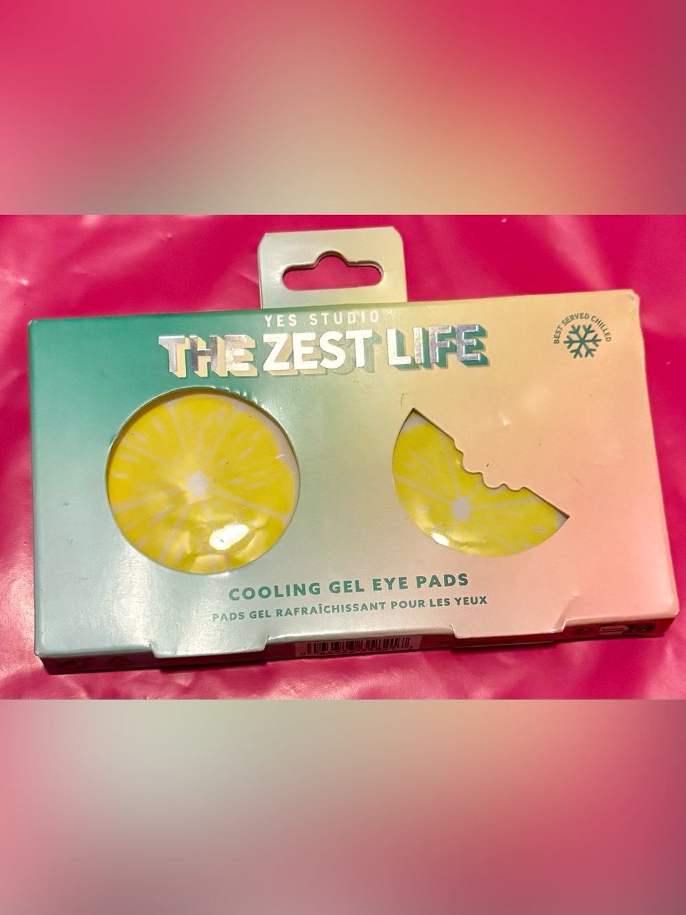 The Zest Life Cooling Gel Eye Pads - Lemons